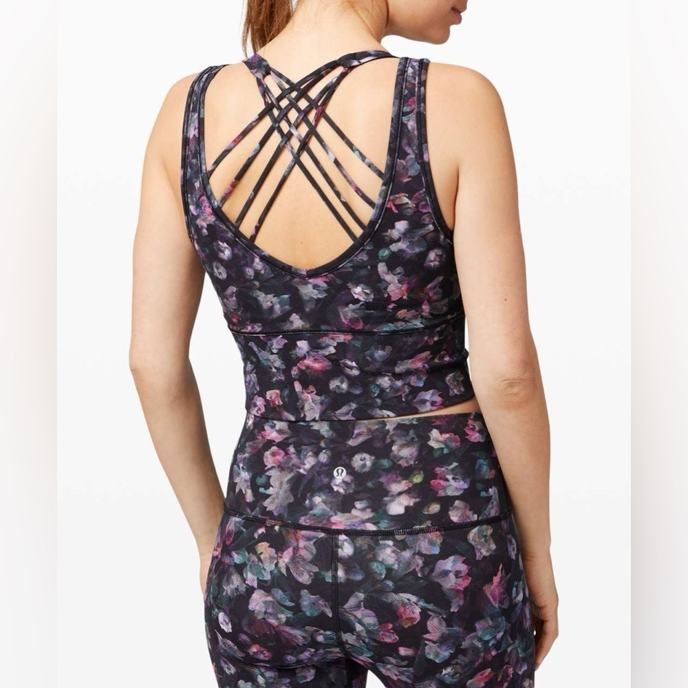 Lululemon Power Pivot Tank in Activate Floral Multi Size 6